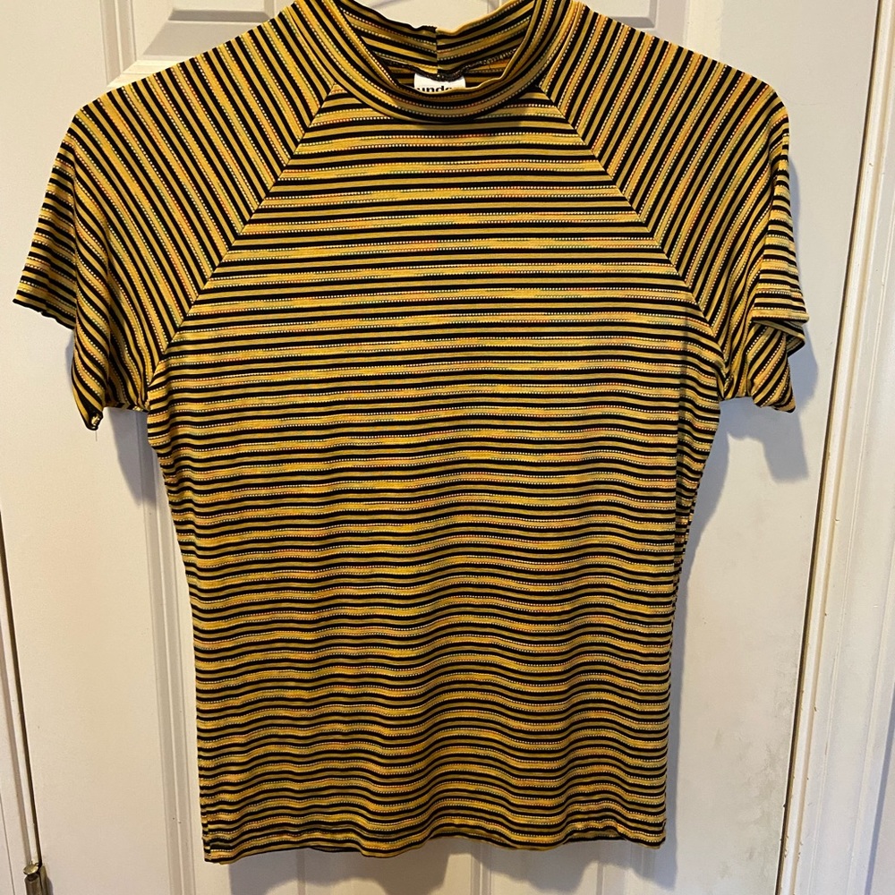 Men’s Yellow Multicolored Party Shirt